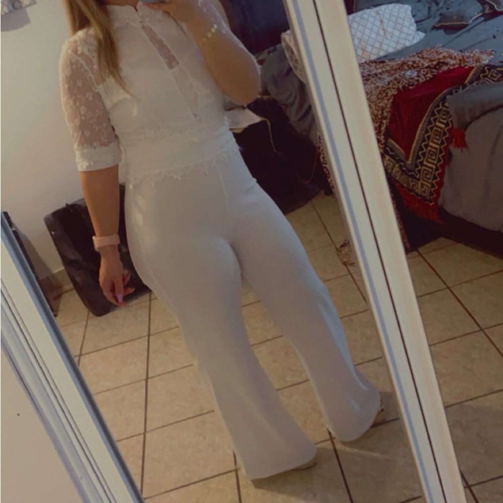 Ivory elegant jumpsuit